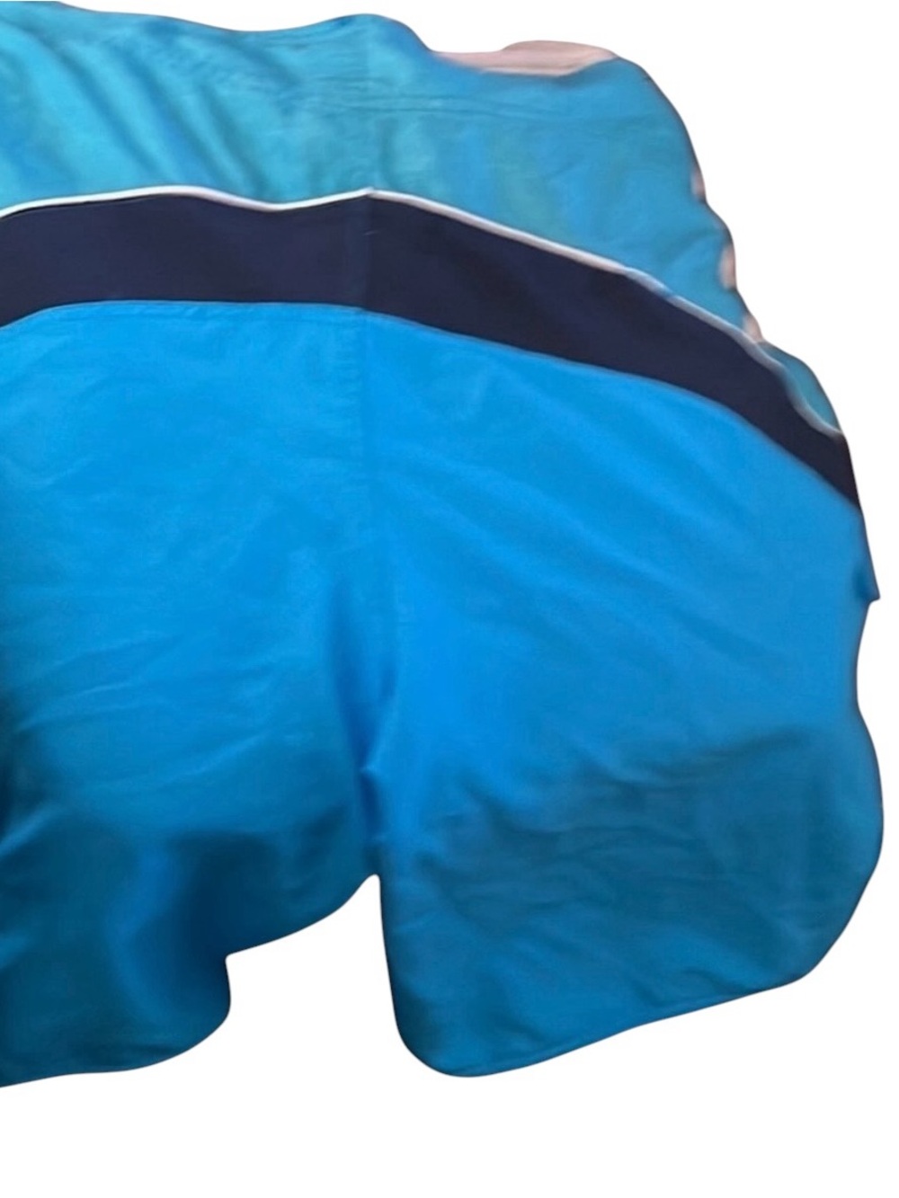 Burnaide mens size 36 Aqua blue swim suit swim trunks like new